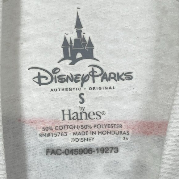 Disneyland Sweatshirt Mickey Mouse White Double Sided Small - Picture 6 of 7